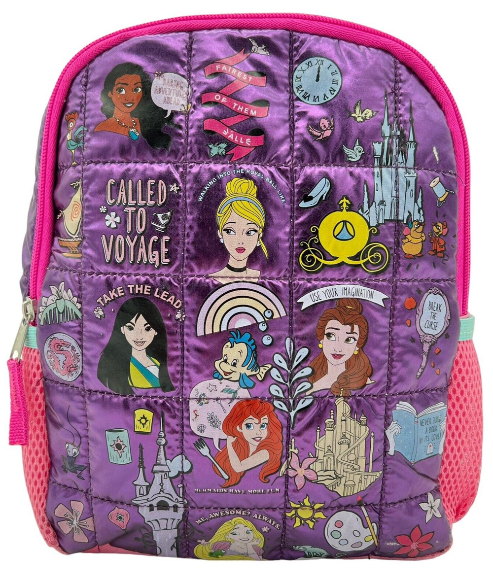 Disney Princess Mini Backpack Multi Character Toddler Kids 8x10 Bioworld Small